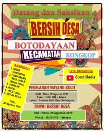 Datang dan Saksikan Kemeriahan Bersih Desa Botodayaan Tahun 2019